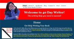 Desktop Screenshot of 40daywriter.com