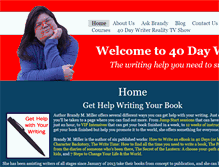 Tablet Screenshot of 40daywriter.com